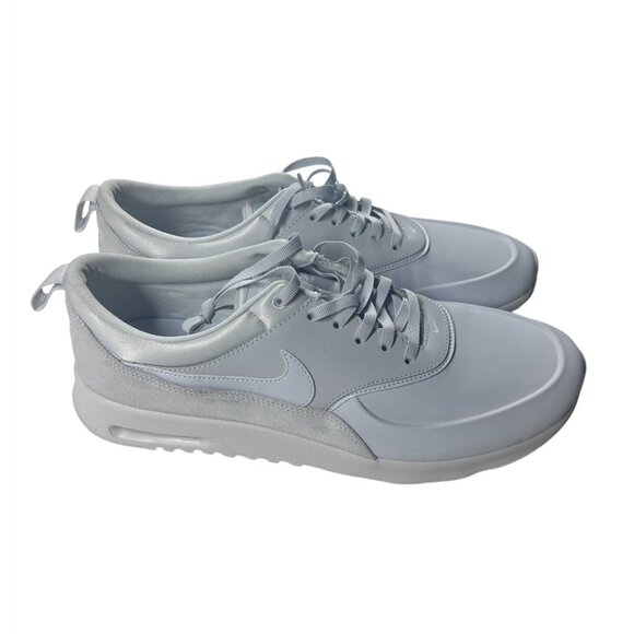 Nike Women's Air Max Thea Premium Pure Platinum & White Size 11.5 - Picture 1 of 9